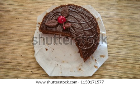 chocolate cake, cherry cake
