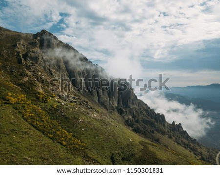 Spain Picos de Europa Mountain Morning Landscape