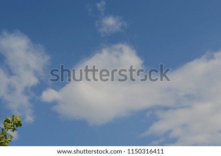 Blue sky with interesting clouds