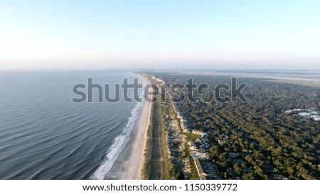 Beach and Shoreline Aerial View
