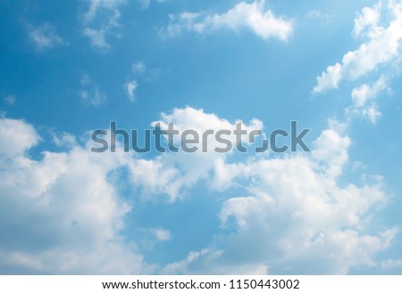 clouds in the blue sky Royalty-Free Stock Photo #1150443002