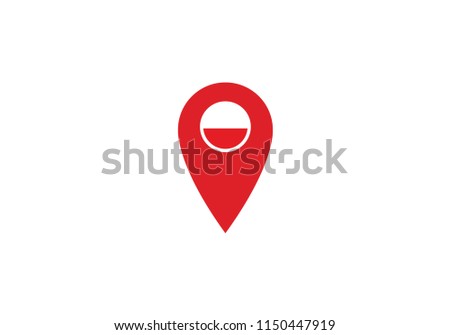 Poland location pin navigation map label symbol