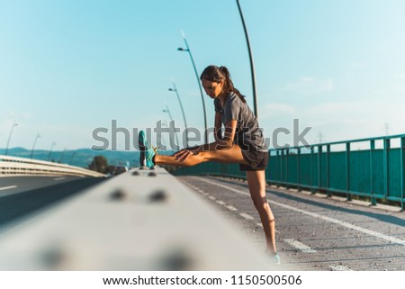 Woman doing Stretching exercises