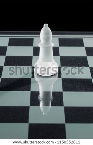 chess bishop on chess board