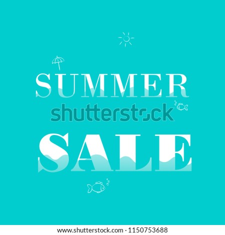 Summer sale vector design