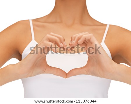 bright closeup picture of the form of heart shaped