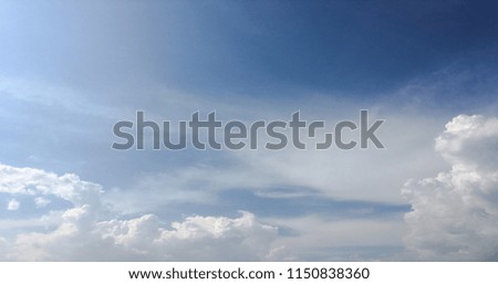 clouds on blue sky background