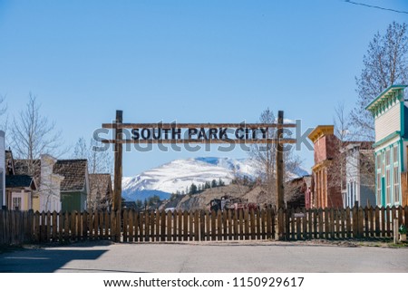 The historical South Park City at Fairplay, Colorado Royalty-Free Stock Photo #1150929617