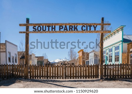 The historical South Park City at Fairplay, Colorado
