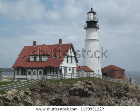 Portland Head Lighthouse in Cape Elizabeth, Maine.