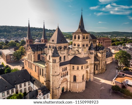 Roman Catholic church in Trier, Rhineland-Palatinate, Germany. Royalty-Free Stock Photo #1150998923