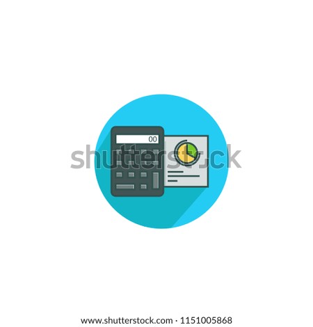 Calculator flat icon design