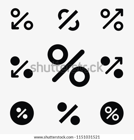 Percent Sale vector icon logo  Royalty-Free Stock Photo #1151031521