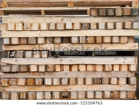 timber and  pallets.