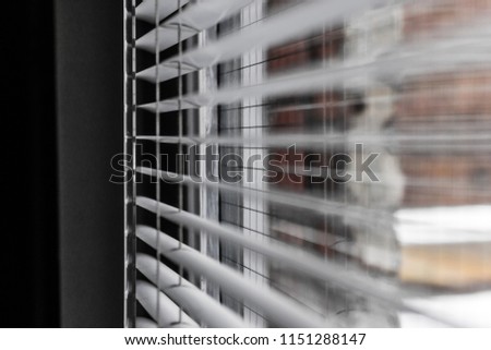 Picture of open blinds