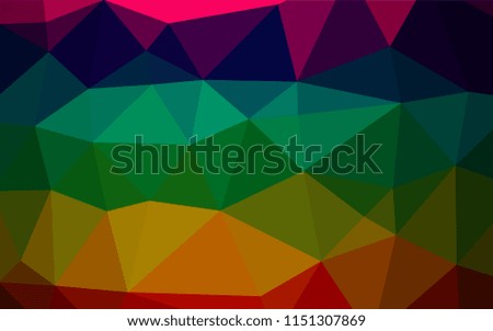 Dark Multicolor, Rainbow vector blurry hexagon texture. Colorful abstract illustration with gradient. A completely new design for your business.