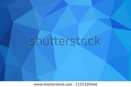 Light BLUE vector polygon abstract backdrop. Modern abstract illustration with triangles. Brand new style for your business design.
