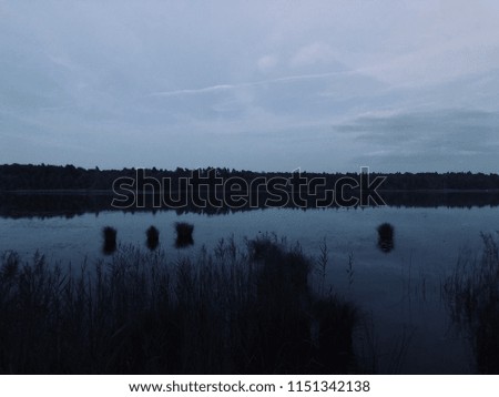 Lake in the evening