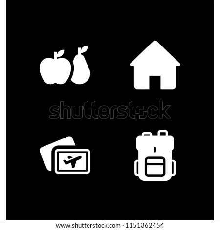 mother icon. 4 mother set with trip, health and shelter vector icons for web and mobile app