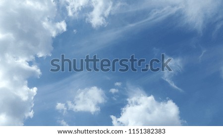 Clouds. Sky. Cloud background. Light white clouds on blue sky