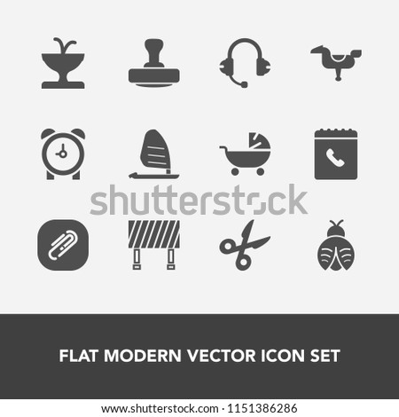Modern, simple vector icon set with fly, mark, background, hour, phone, lady, horse, art, stamp, watch, bug, fountain, butterfly, kid, time, water, surf, traffic, sport, sign, clip, happy, tool icons