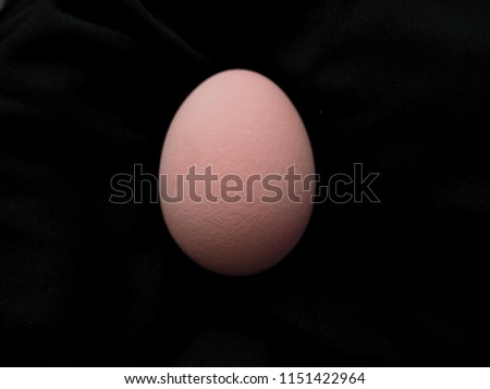 Century Eggs on Black background.