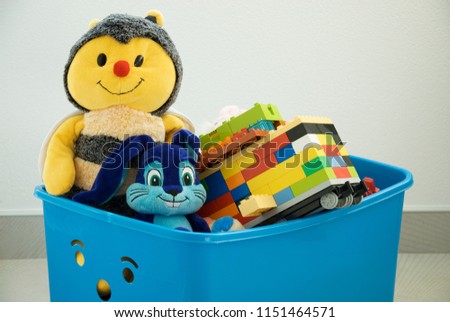 children's toys in the box