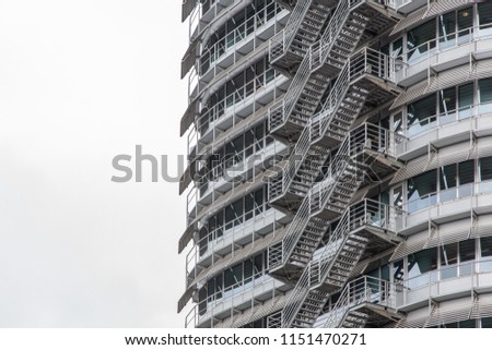 Detail of a modern building, Amsterdam, Holland