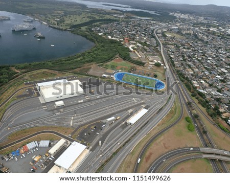 Aerial view of Honolulu 