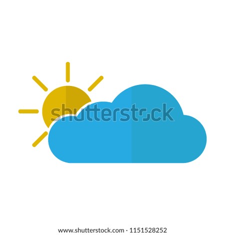 Isolated sunny weather icon