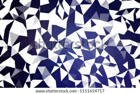 Dark Purple vector abstract polygonal template. Polygonal abstract illustration with gradient. Best triangular design for your business.
