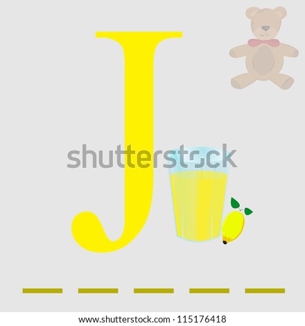 J for juice vector