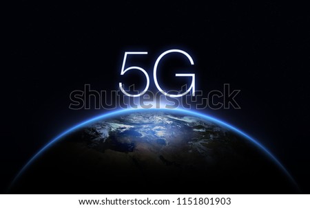 5G Network Internet Mobile Wireless Business concept.5G standard of modern signal transmission technology.
 Royalty-Free Stock Photo #1151801903