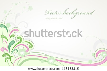 Floral decorative background. EPS10 vector format