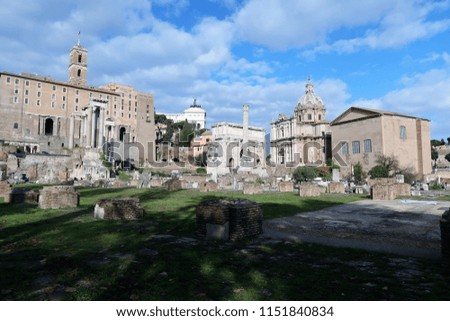 The famous roman forum