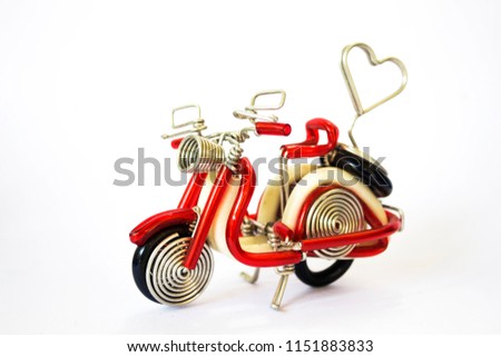motobike,Motorcycle toys made of coils