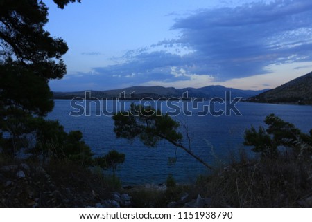 Coast Adriatic Sea, Croatia, without retouching in the graphic editor