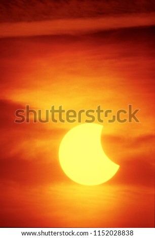 half solar eclipse