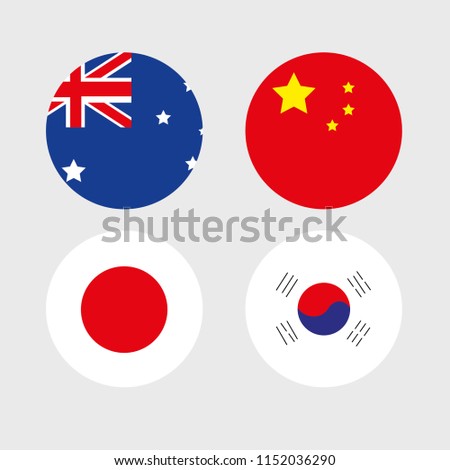 Countries flags vector
