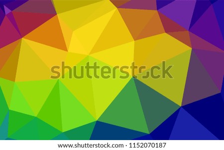 Dark Yellow vector abstract polygonal background. Polygonal abstract illustration with gradient. Triangular pattern for your design.