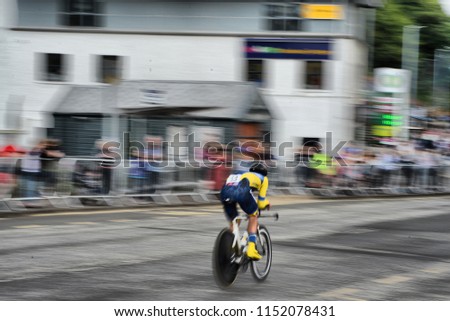 European Championship 2018 - Men's cycling time trials - 08-08-18 Royalty-Free Stock Photo #1152078431