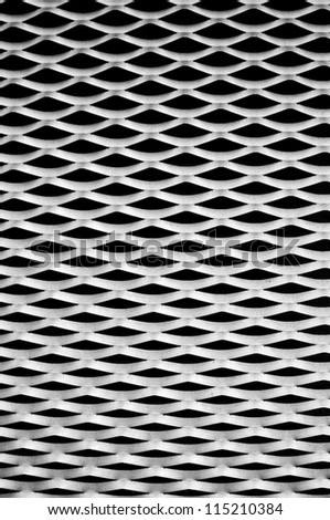 Wavy aluminum background, abstract silver pattern, real photography