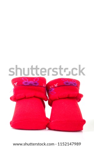 pair of  child socks isolated on white