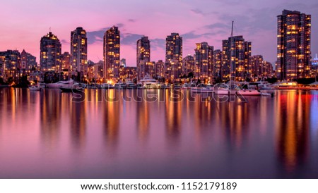 Vancouver, summer sunset