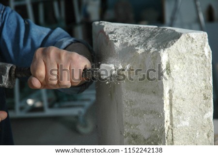 sculptor at work 5 Royalty-Free Stock Photo #1152242138