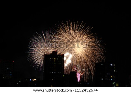 Fireworks at Japanese festivals