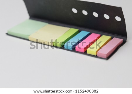 memo sticky notes for multi purposes to remind and stick anywhere for education and business. Colorful sticky notes to write down important date. 