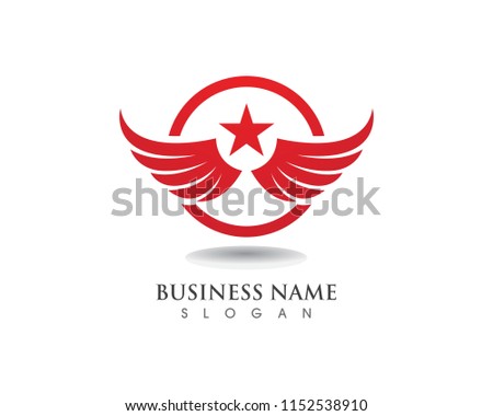 Eagle wing falcon logo and symbols