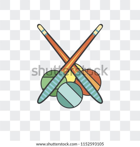 Billiards vector icon isolated on transparent background, Billiards logo concept
