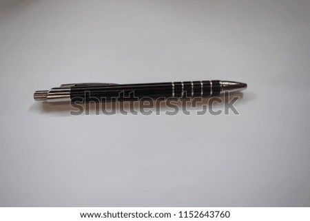 Black shining pen
